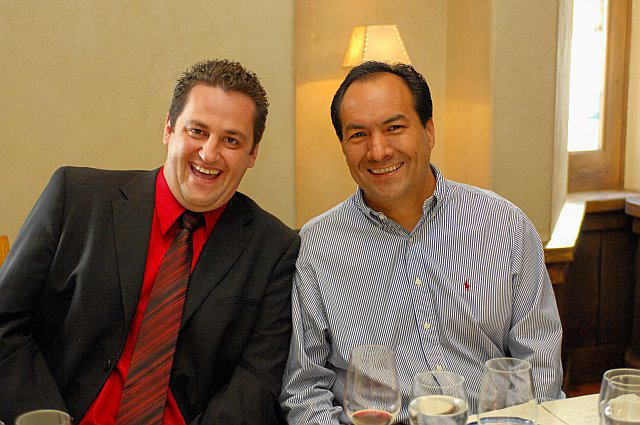 Shaun Masterman (Headsets.com) and Jose  Gonzalez (Vice President of Sales, Plantronics) 